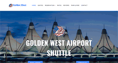 Desktop Screenshot of goldenwestairportshuttle.com